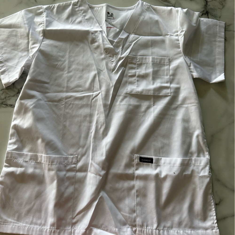 Women’s size medium white scrubs